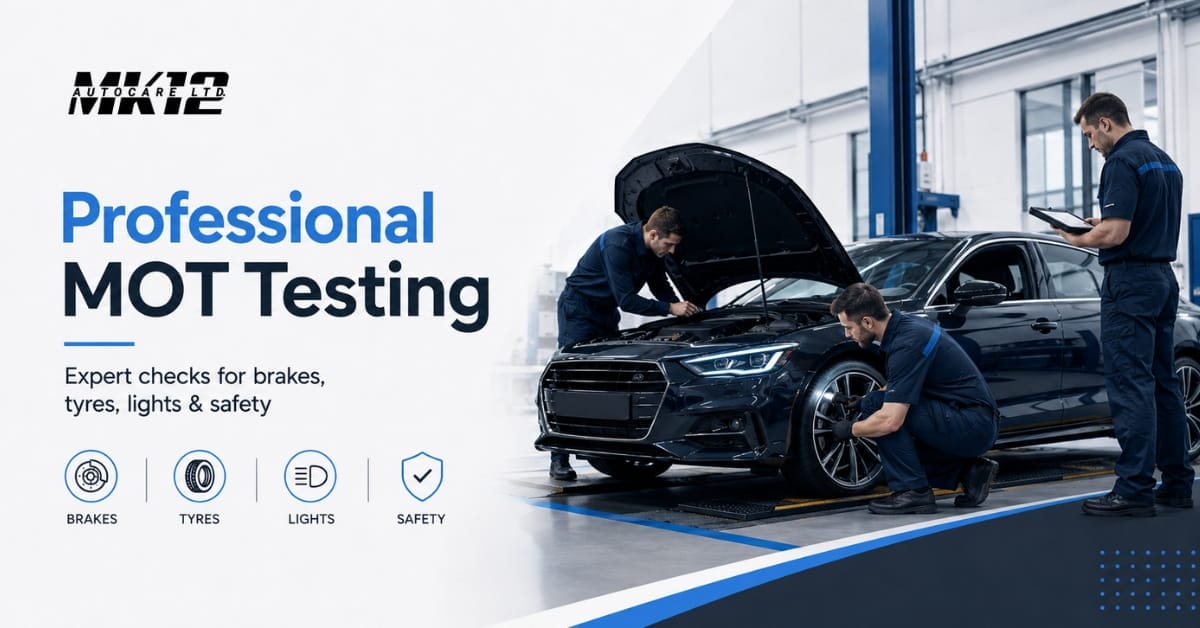 MOT Test Work at an MOT Testing Station